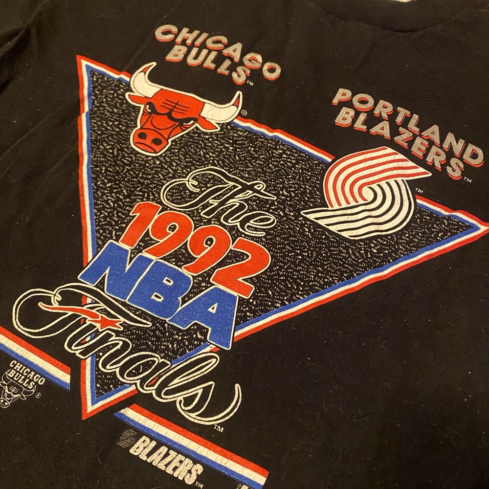 1992 Bulls vs. Blazers graphic t-shirt